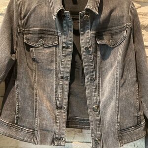 Tribal Black Denim Jacket